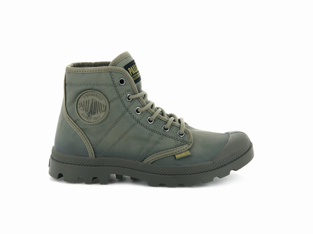 Palladium Pallabrousse Tx Womens Boots Green/Brown Australia [CXHWVM-293]